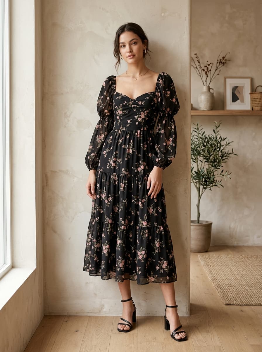 Floral Midi Dress